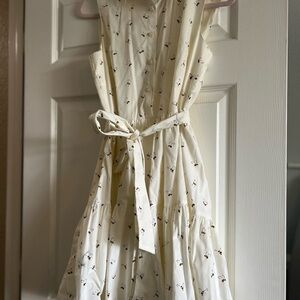 Kate Spade Cream Floral Midi Dress